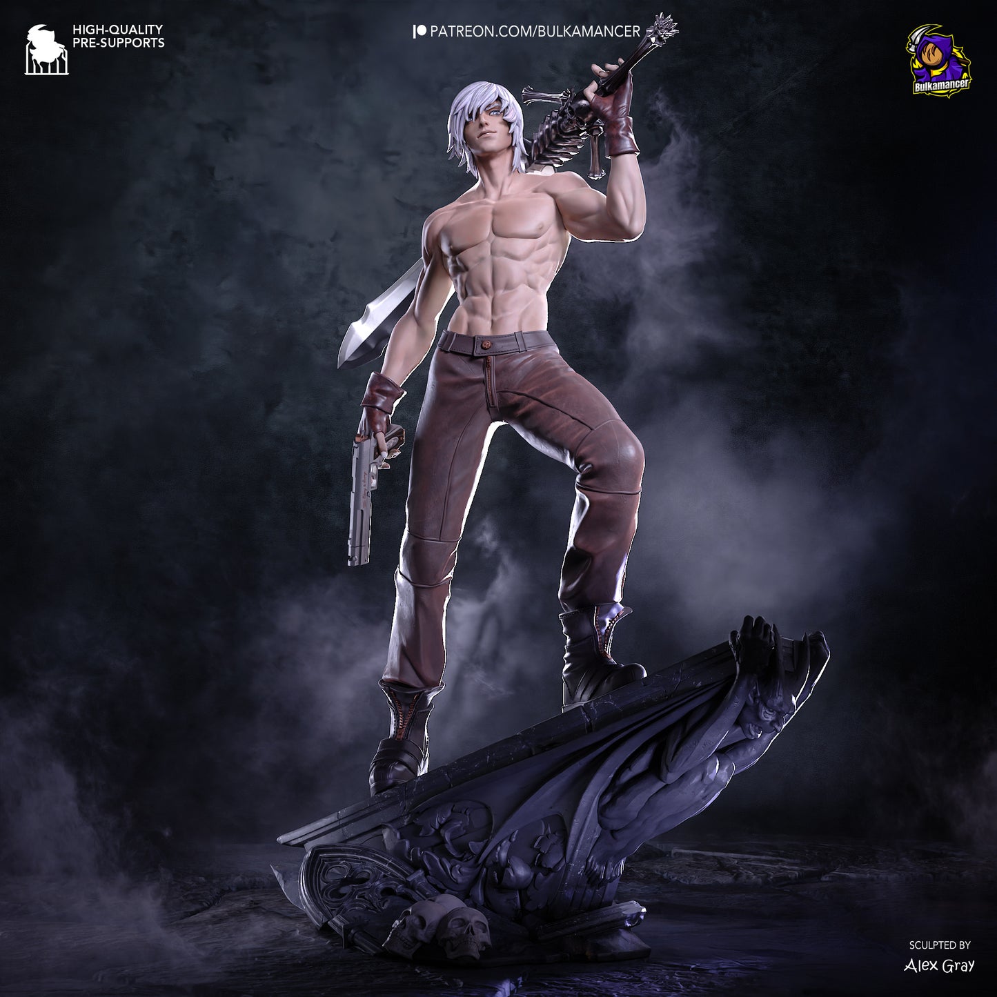 Dante from Devil May Cry by Bulkamancer | High Quality Resin Print | Painted Commissions available!