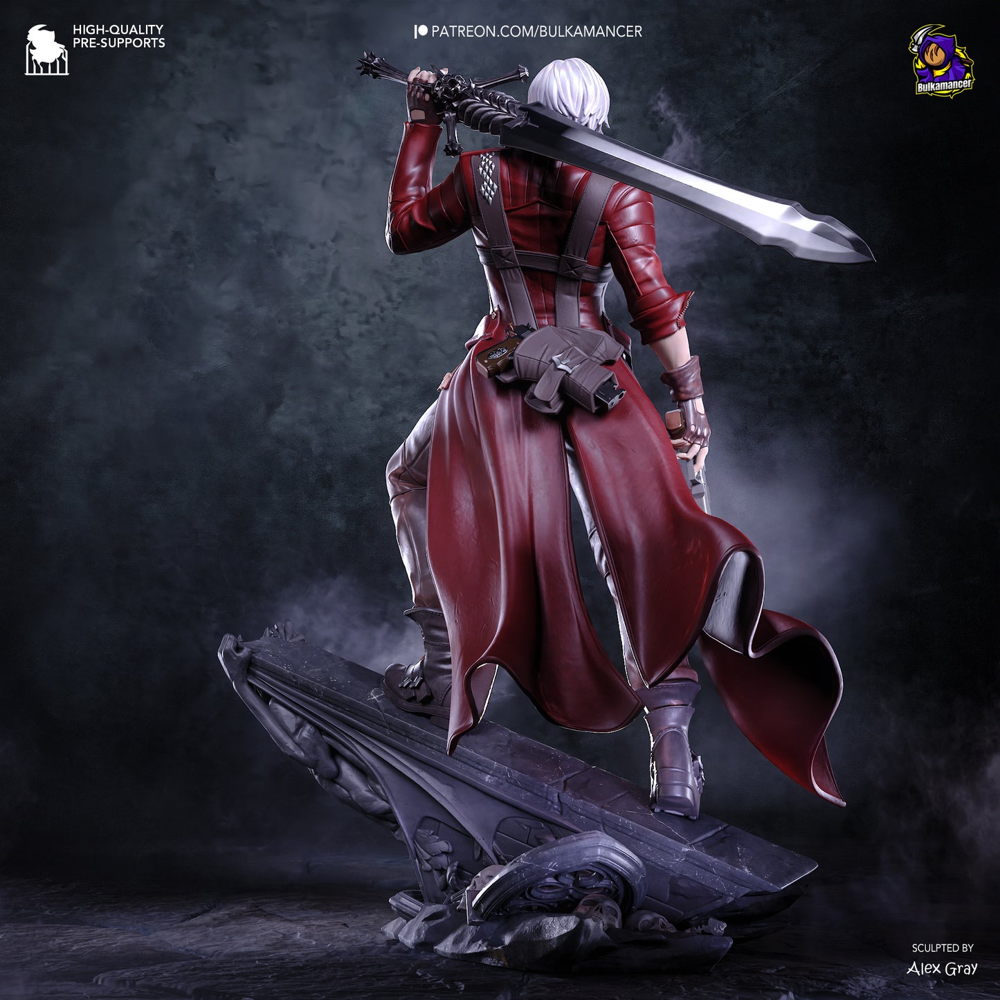 Dante from Devil May Cry by Bulkamancer | High Quality Resin Print | Painted Commissions available!