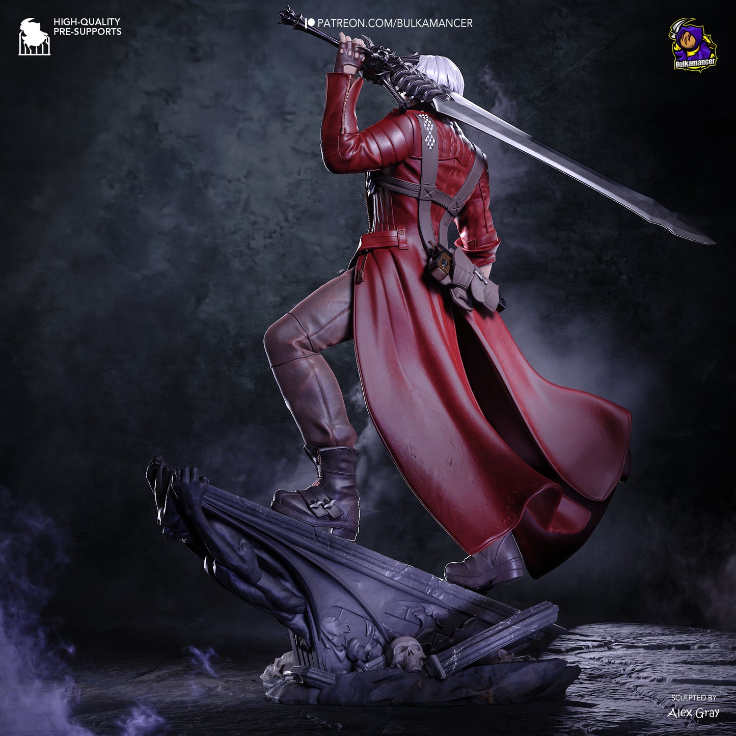 Dante from Devil May Cry by Bulkamancer | High Quality Resin Print | Painted Commissions available!