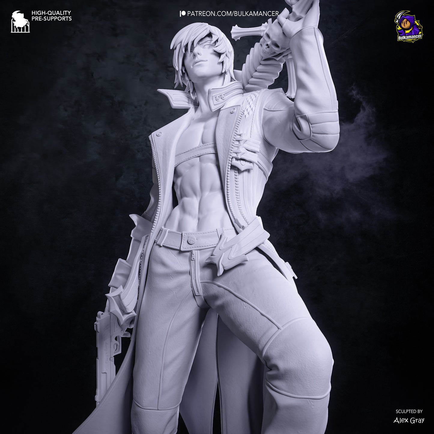 Dante from Devil May Cry by Bulkamancer | High Quality Resin Print | Painted Commissions available!