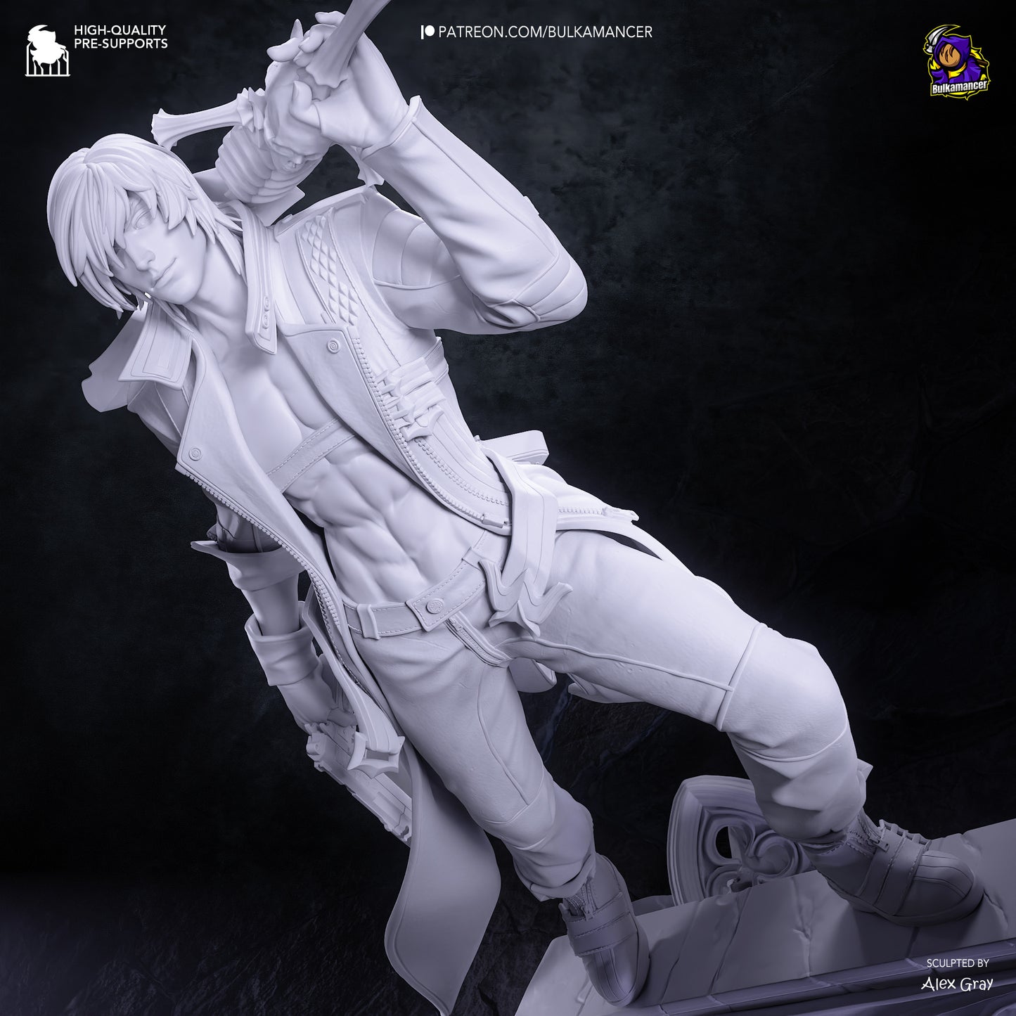 Dante from Devil May Cry by Bulkamancer | High Quality Resin Print | Painted Commissions available!