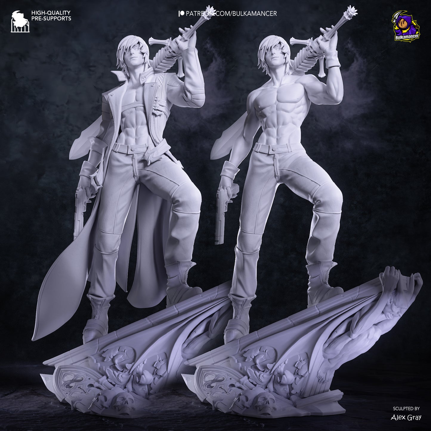 Dante from Devil May Cry by Bulkamancer | High Quality Resin Print | Painted Commissions available!