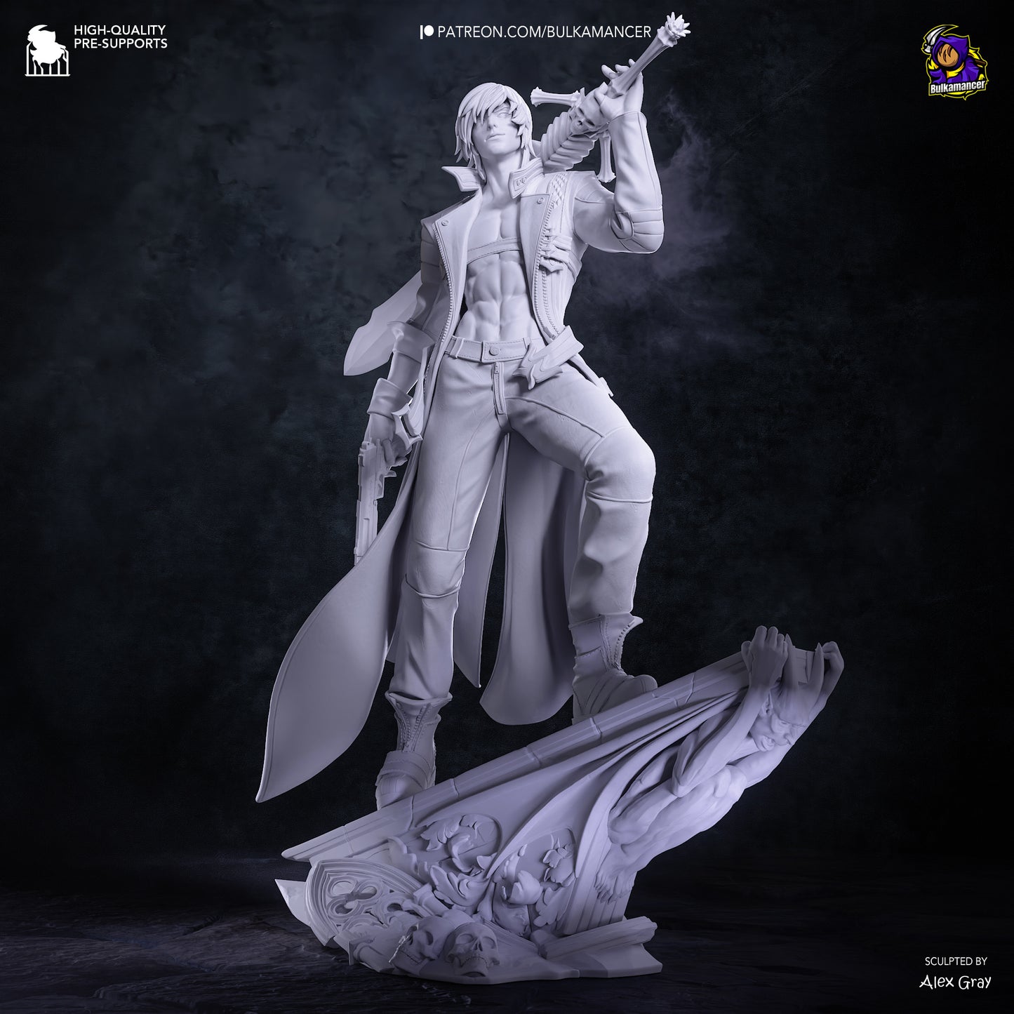 Dante from Devil May Cry by Bulkamancer | High Quality Resin Print | Painted Commissions available!
