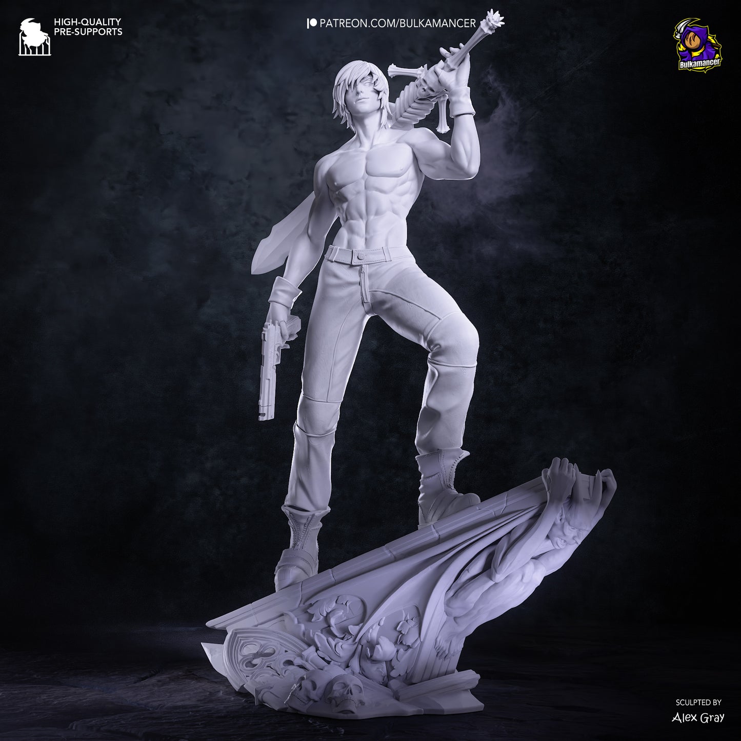 Dante from Devil May Cry by Bulkamancer | High Quality Resin Print | Painted Commissions available!