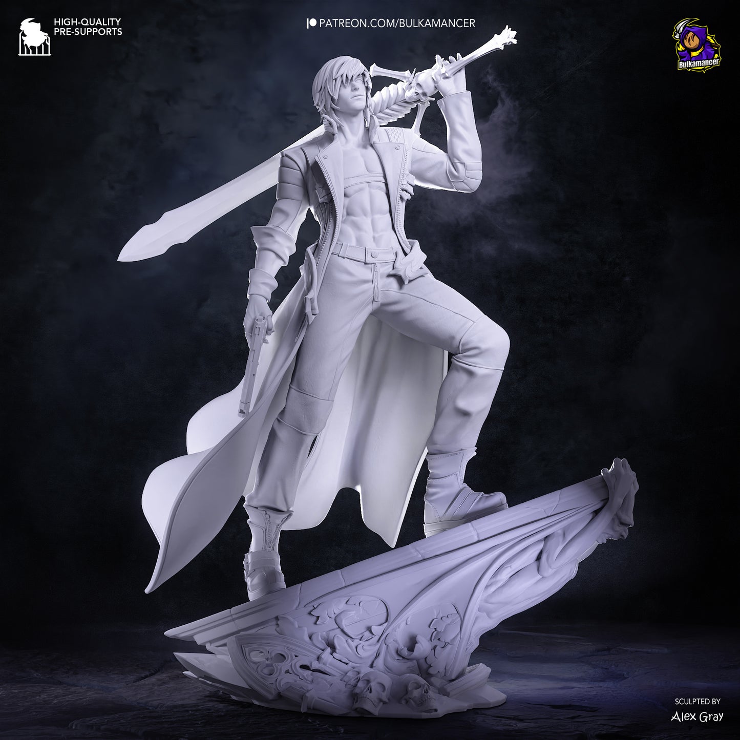 Dante from Devil May Cry by Bulkamancer | High Quality Resin Print | Painted Commissions available!