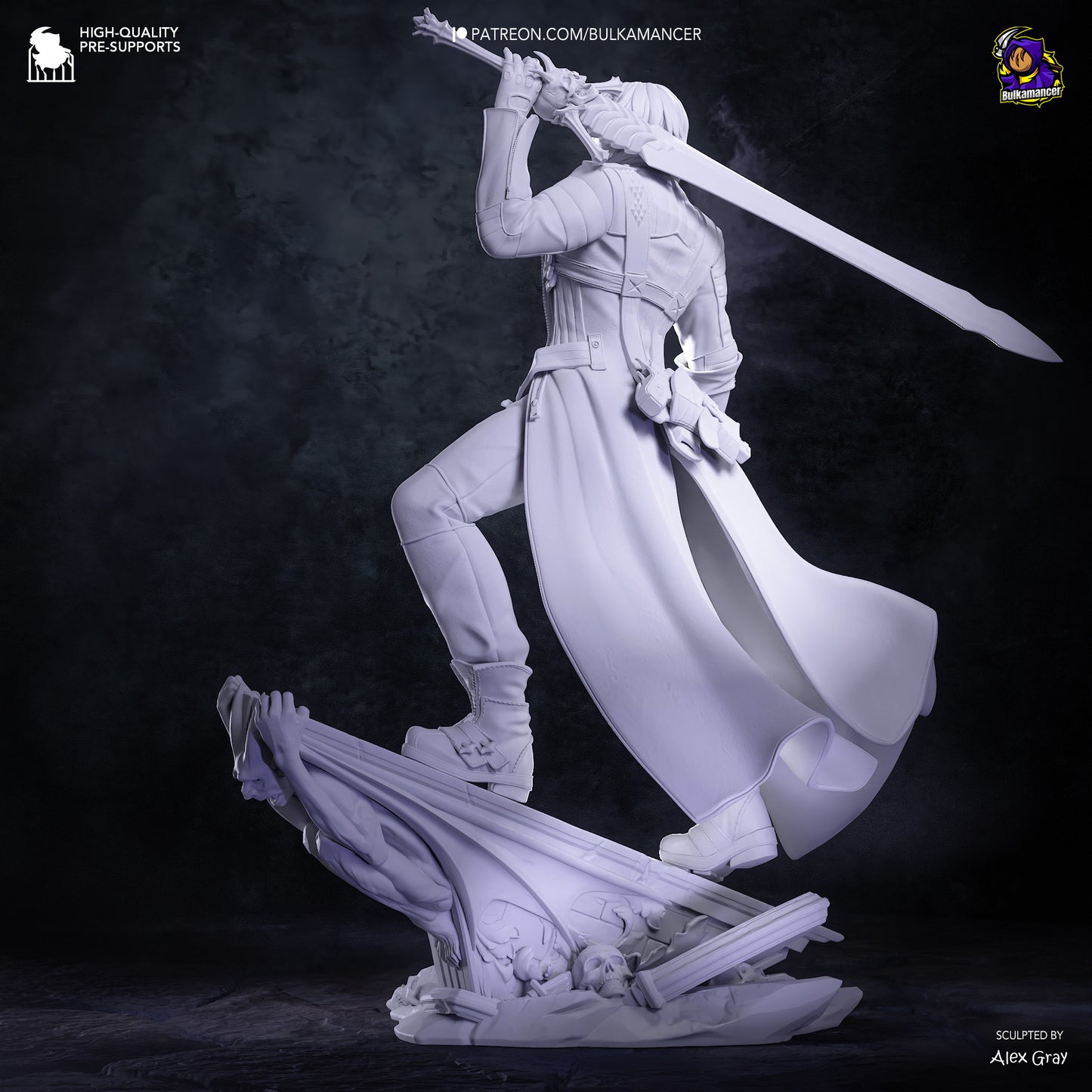 Dante from Devil May Cry by Bulkamancer | High Quality Resin Print | Painted Commissions available!