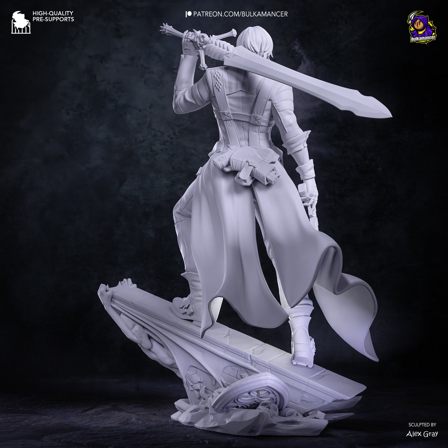 Dante from Devil May Cry by Bulkamancer | High Quality Resin Print | Painted Commissions available!