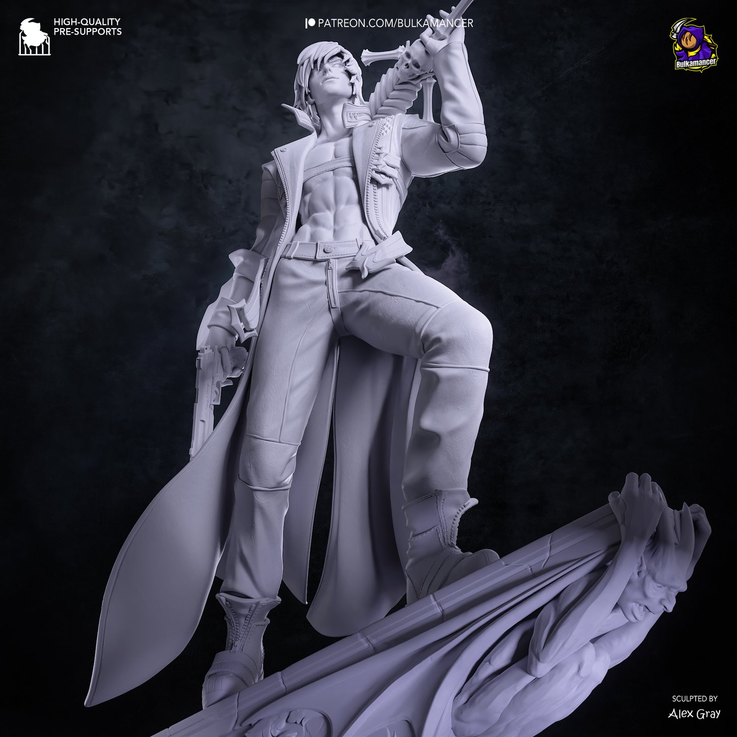 Dante from Devil May Cry by Bulkamancer | High Quality Resin Print | Painted Commissions available!