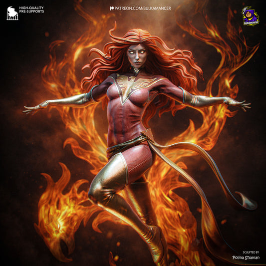 Dark Phoenix Garage Kit | Fanmade Model by Bulkamancer | Gray Jeans | 3D Printed