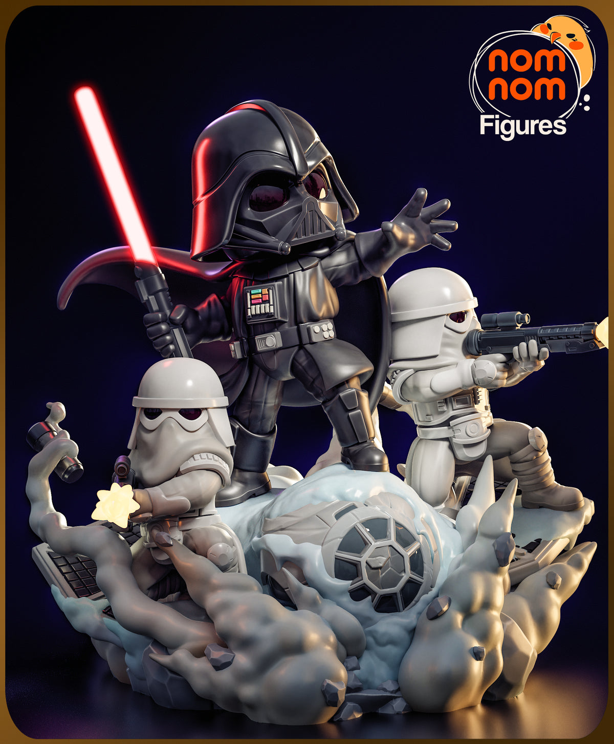 Chibi Darth Vader by NomNom | Painted Commissions available!