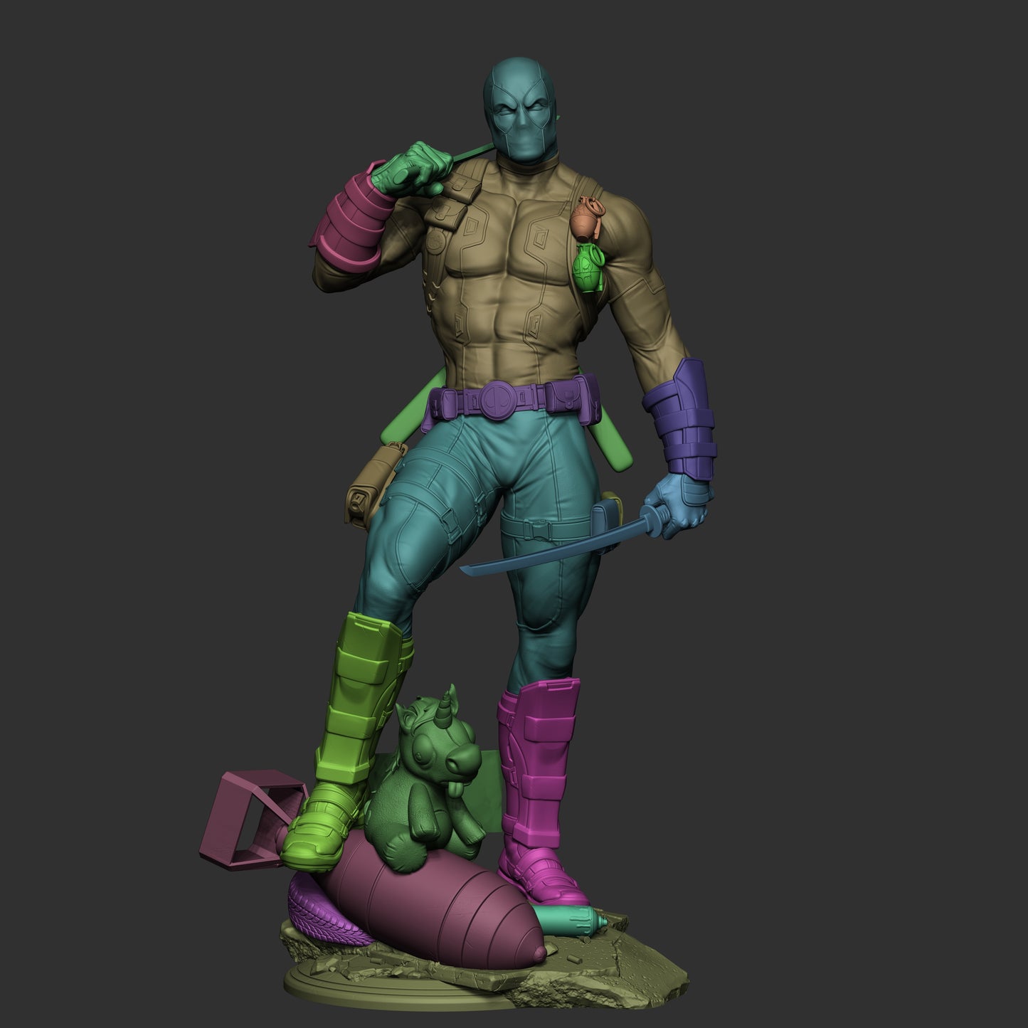 Deadpool by CA3D | High Quality Resin Print | Painted Commissions available!