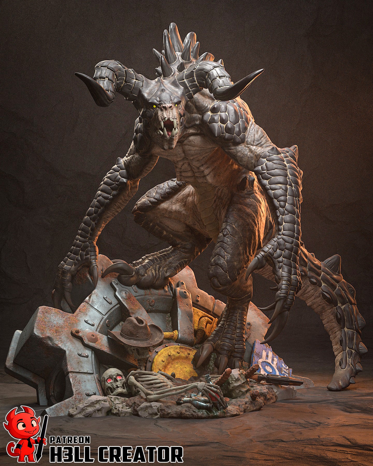 Deathclaw from Fallout by h3ll creator | High Quality Resin Print | Painted Commissions available! - Sephiknot