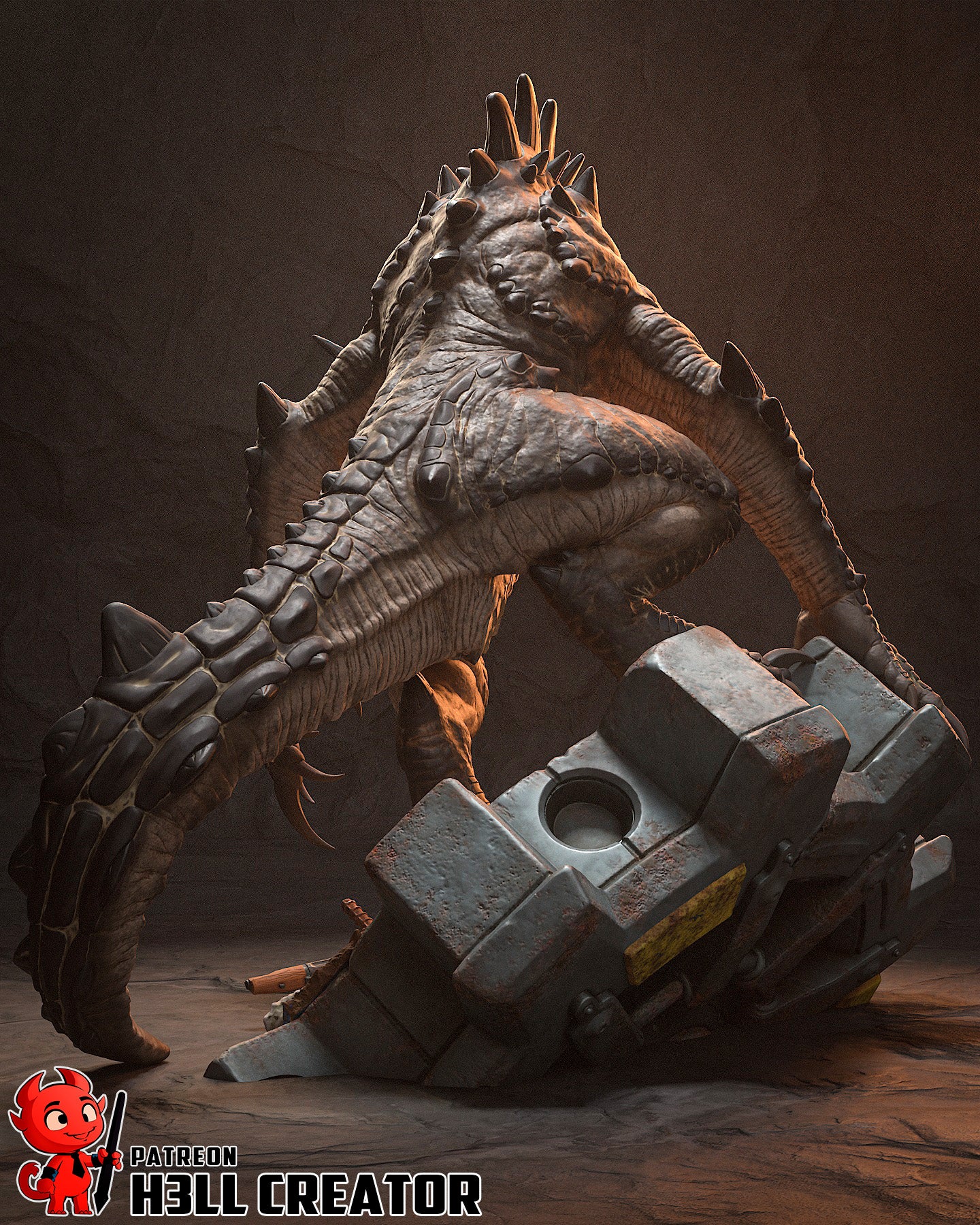 Deathclaw from Fallout by h3ll creator | High Quality Resin Print | Painted Commissions available! - Sephiknot