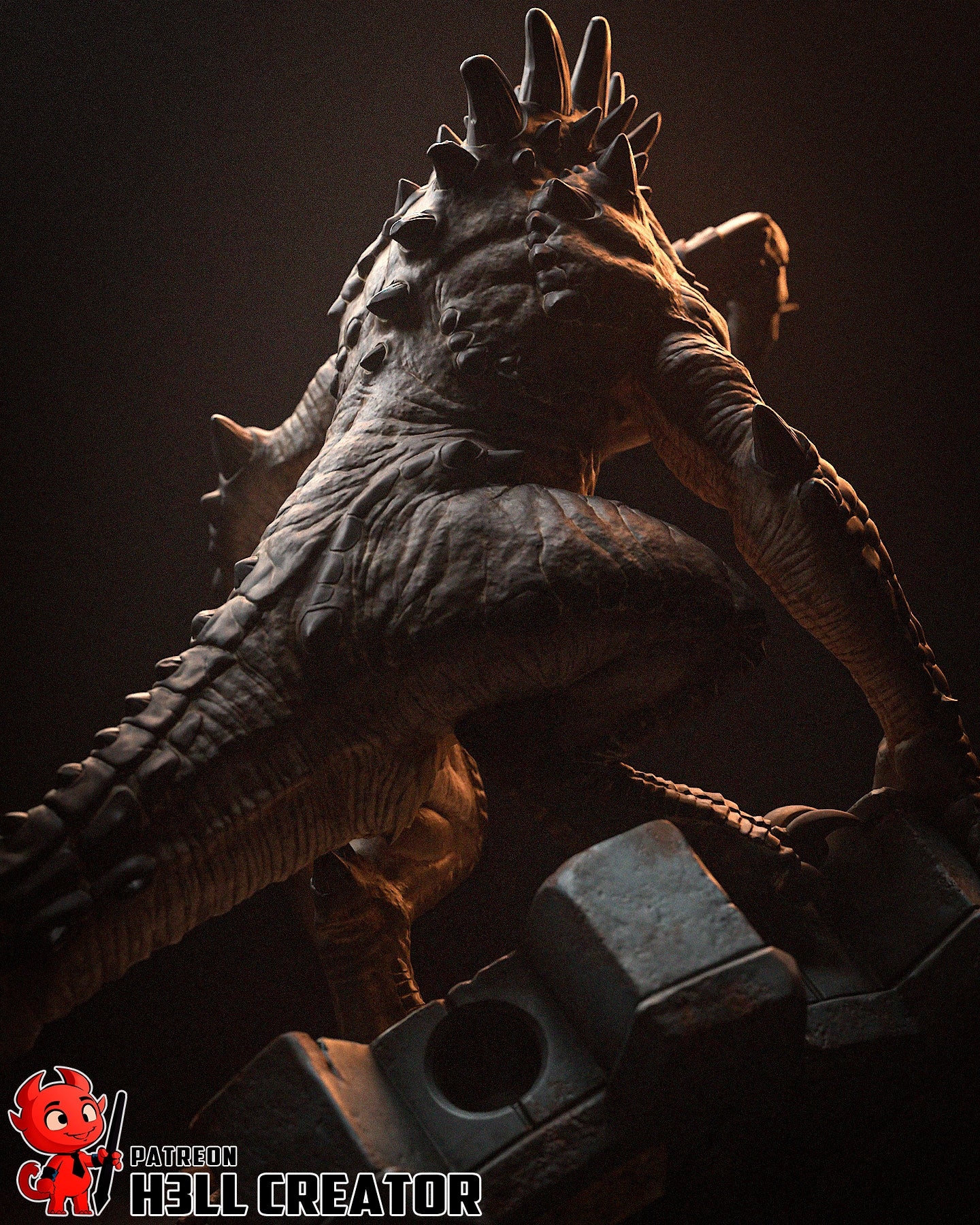 Deathclaw from Fallout by h3ll creator | High Quality Resin Print | Painted Commissions available! - Sephiknot