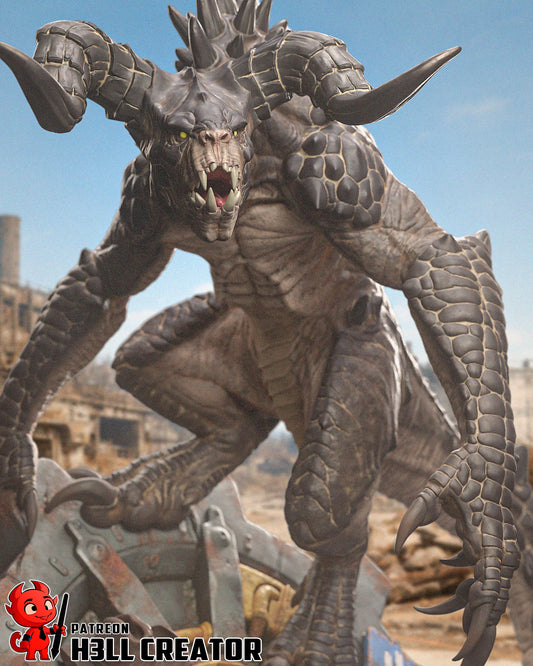 Deathclaw from Fallout by h3ll creator | High Quality Resin Print | Painted Commissions available!