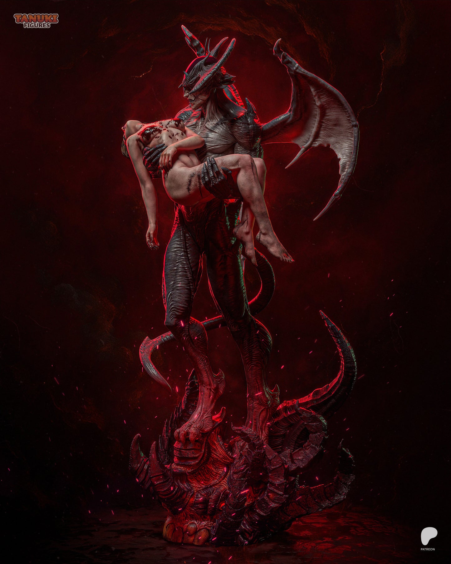 Devilman from Devilman Crybaby Fan-Made Model by Tanuki Figures
