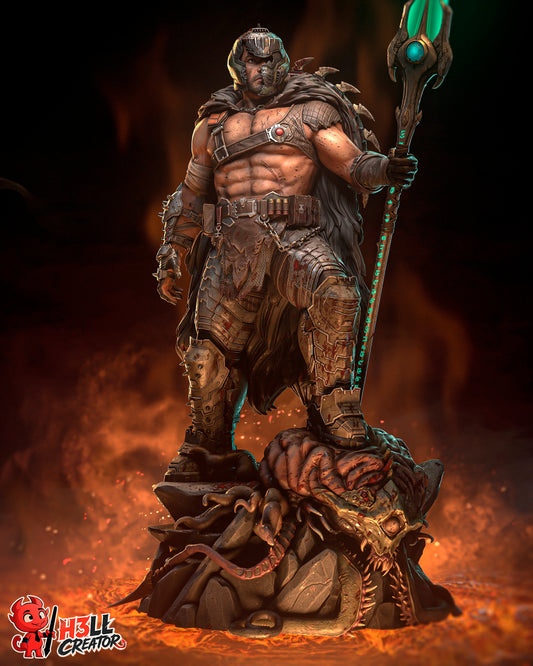 Doomguy from Doom: Dark Ages by h3ll creator | High Quality Resin Print | Painted Commissions available!