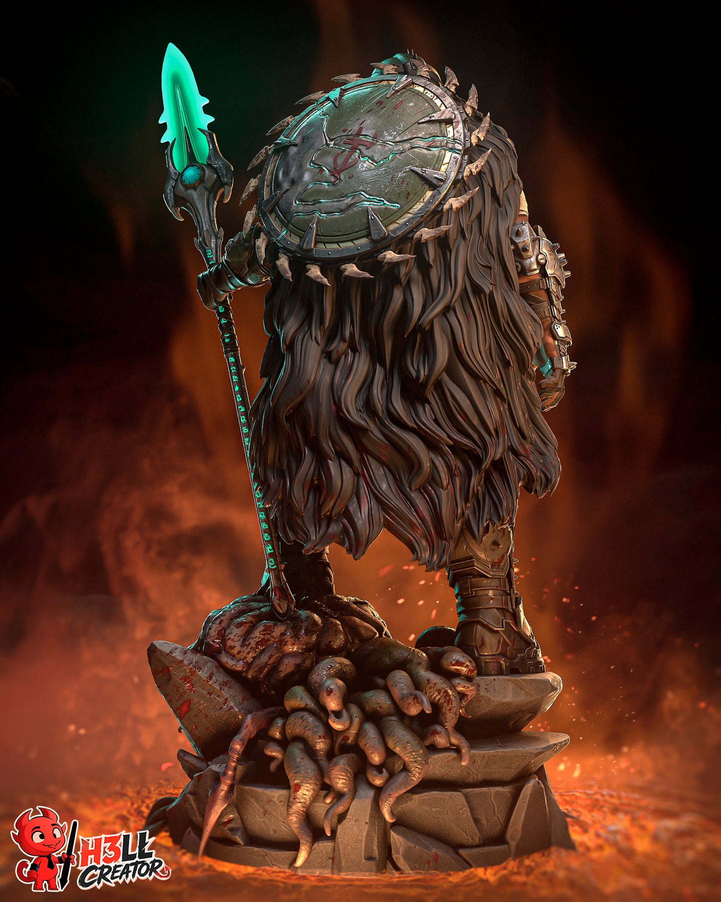 Doomguy from Doom: Dark Ages by h3ll creator | High Quality Resin Print | Painted Commissions available!