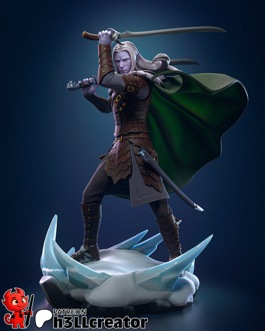 Drizzt Do Urden Garage Kit | Fanmade Model by h3llCreator | Forgotten Realms | 3D Printed (Copy) - Sephiknot