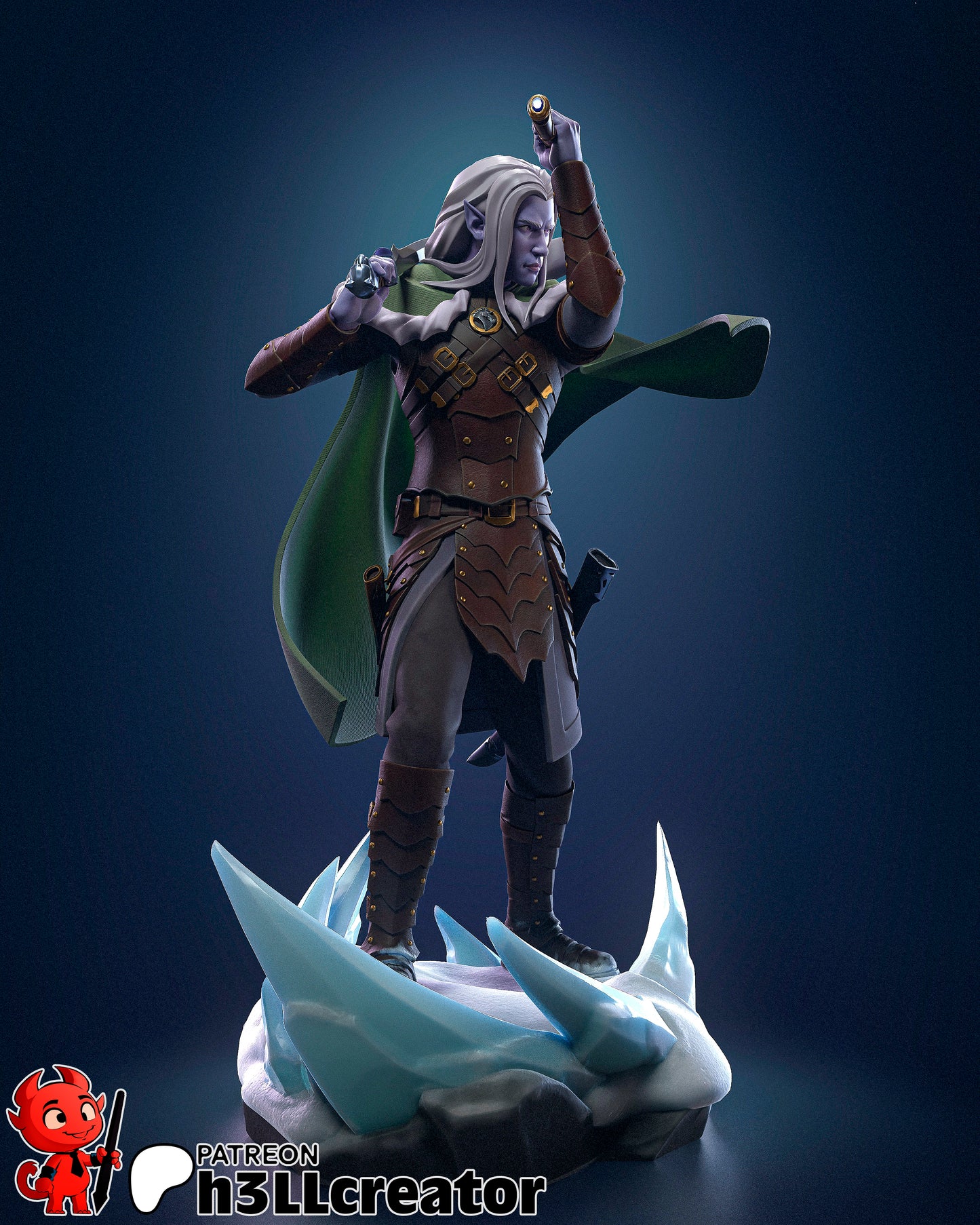 Drizzt Do Urden Garage Kit | Fanmade Model by h3llCreator | Forgotten Realms | 3D Printed (Copy) - Sephiknot