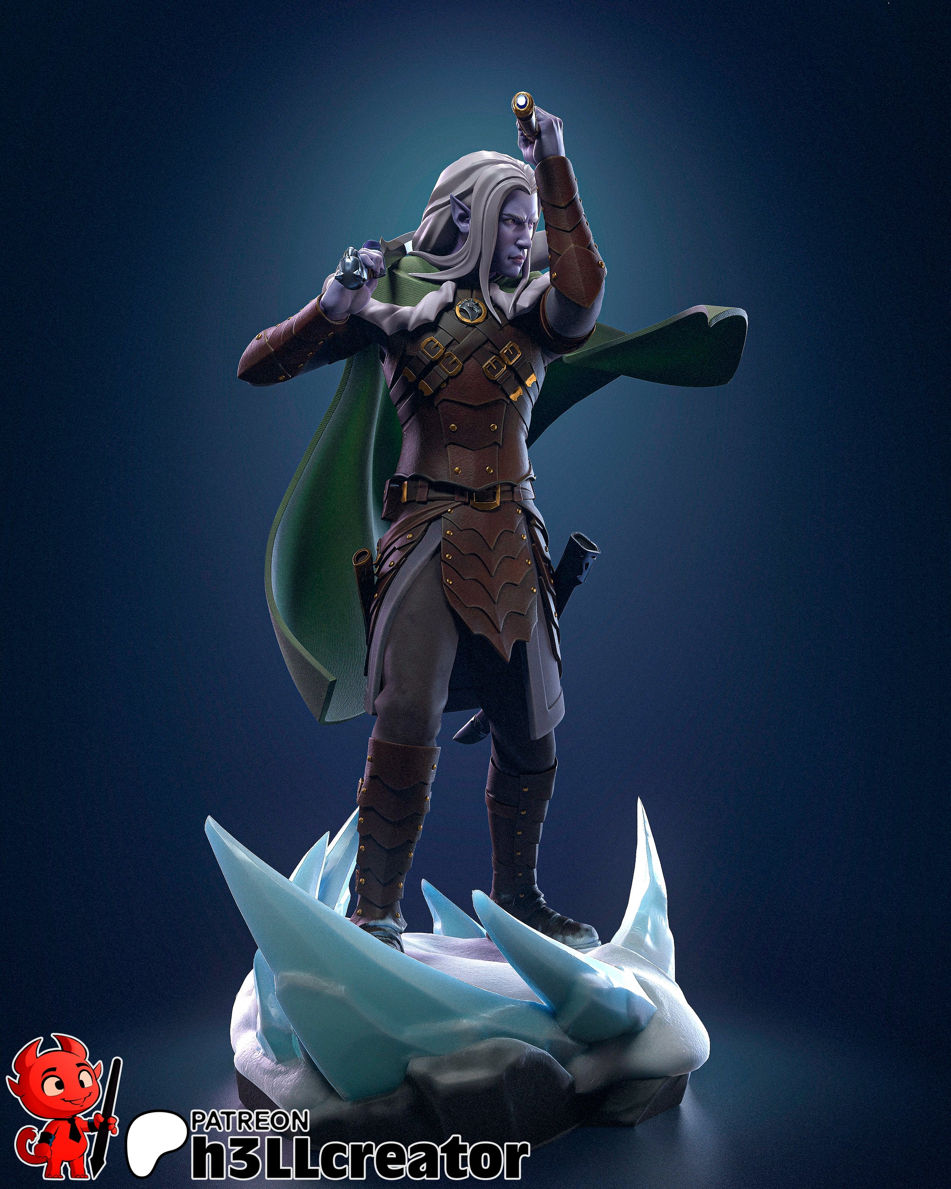 Drizzt Do Urden Garage Kit | Fanmade Model by h3llCreator | Forgotten Realms | 3D Printed (Copy) - Sephiknot
