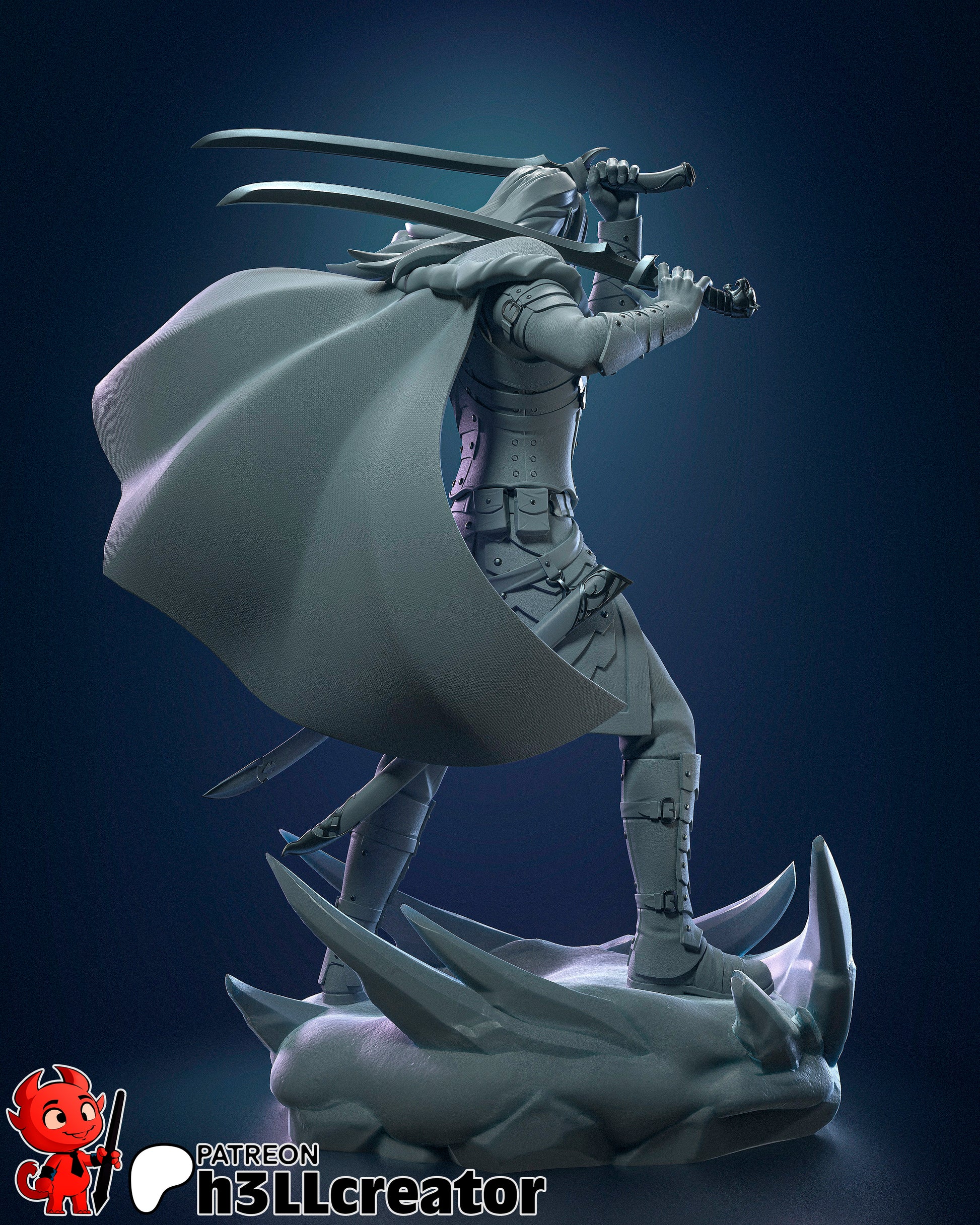 Drizzt Do Urden Garage Kit | Fanmade Model by h3llCreator | Forgotten Realms | 3D Printed (Copy) - Sephiknot