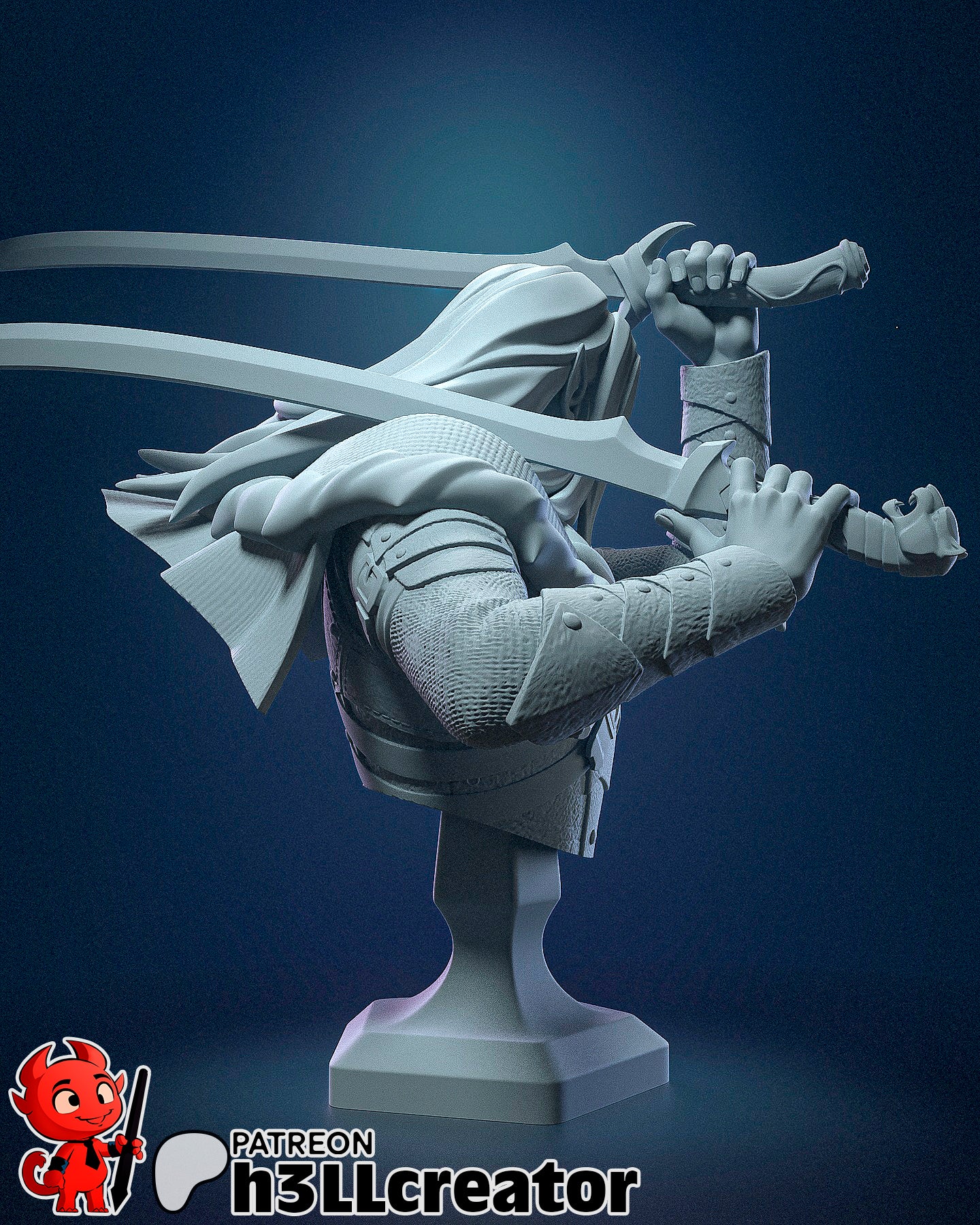 Drizzt Do Urden Garage Kit | Fanmade Model by h3llCreator | Forgotten Realms | 3D Printed (Copy) - Sephiknot
