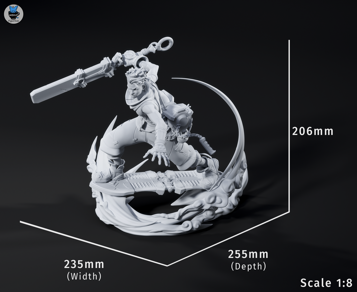 Ekko by Neko Figurines | High Quality Resin Print | Painted Commissions available!