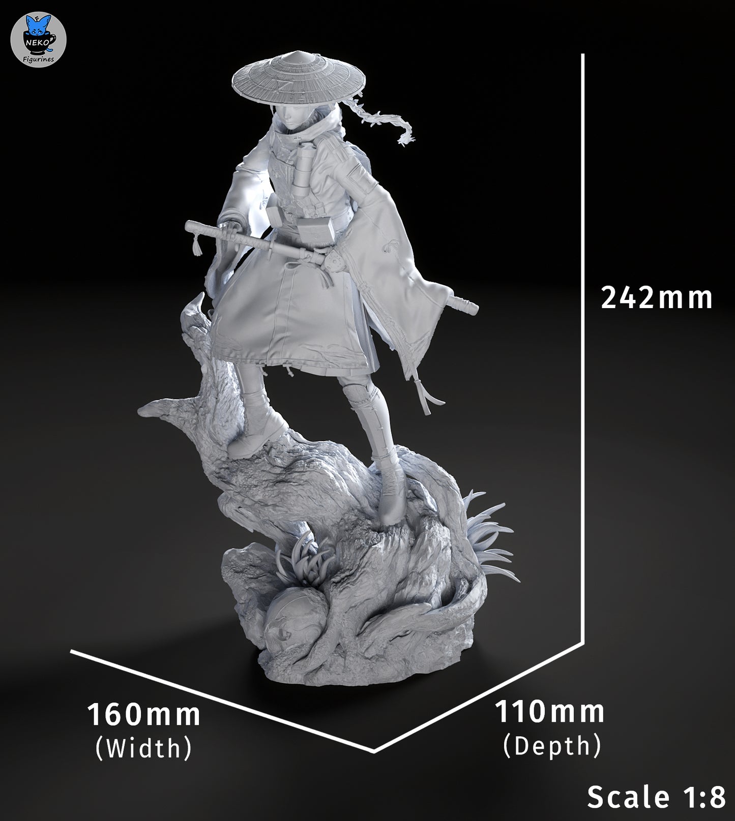 Emma from Beast of Reincarnation by Neko Figurines | High Quality Resin Print | Painted Commissions available!