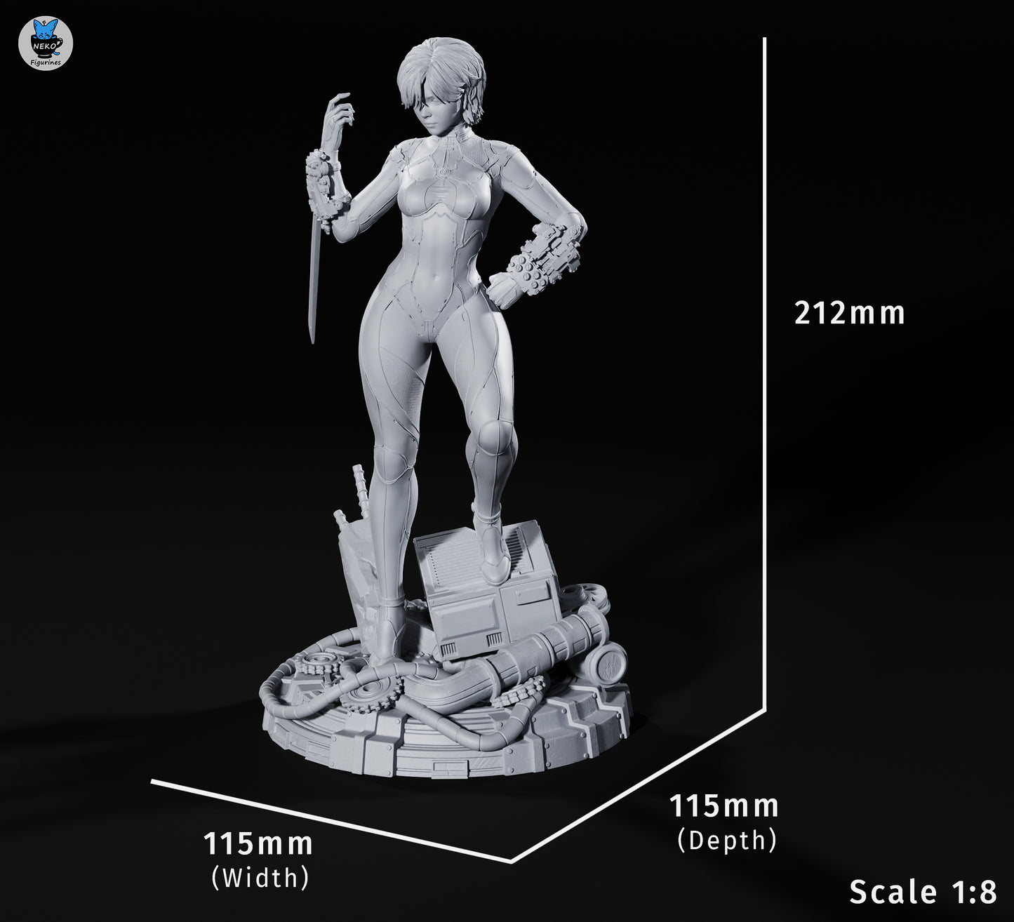Evie by Neko Figurines | High Quality Resin Print | Painted Commissions available!