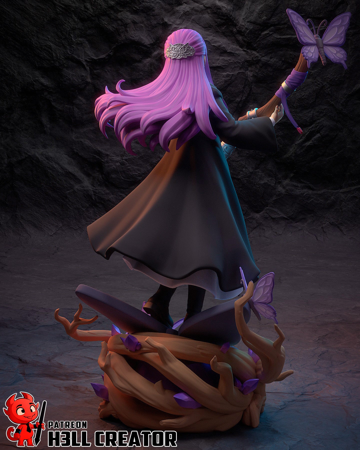 Fern from Frieren by h3ll creator | High Quality Resin Print | Painted Commissions available!