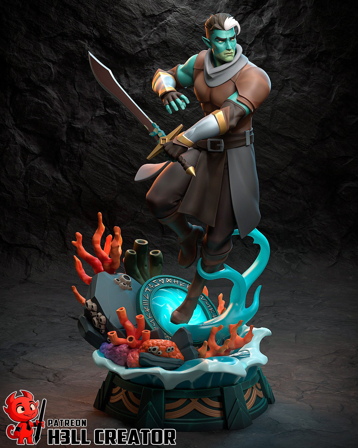 Fjord from The Mighy Nein by h3ll creator | High Quality Resin Print | Painted Commissions available! - Sephiknot