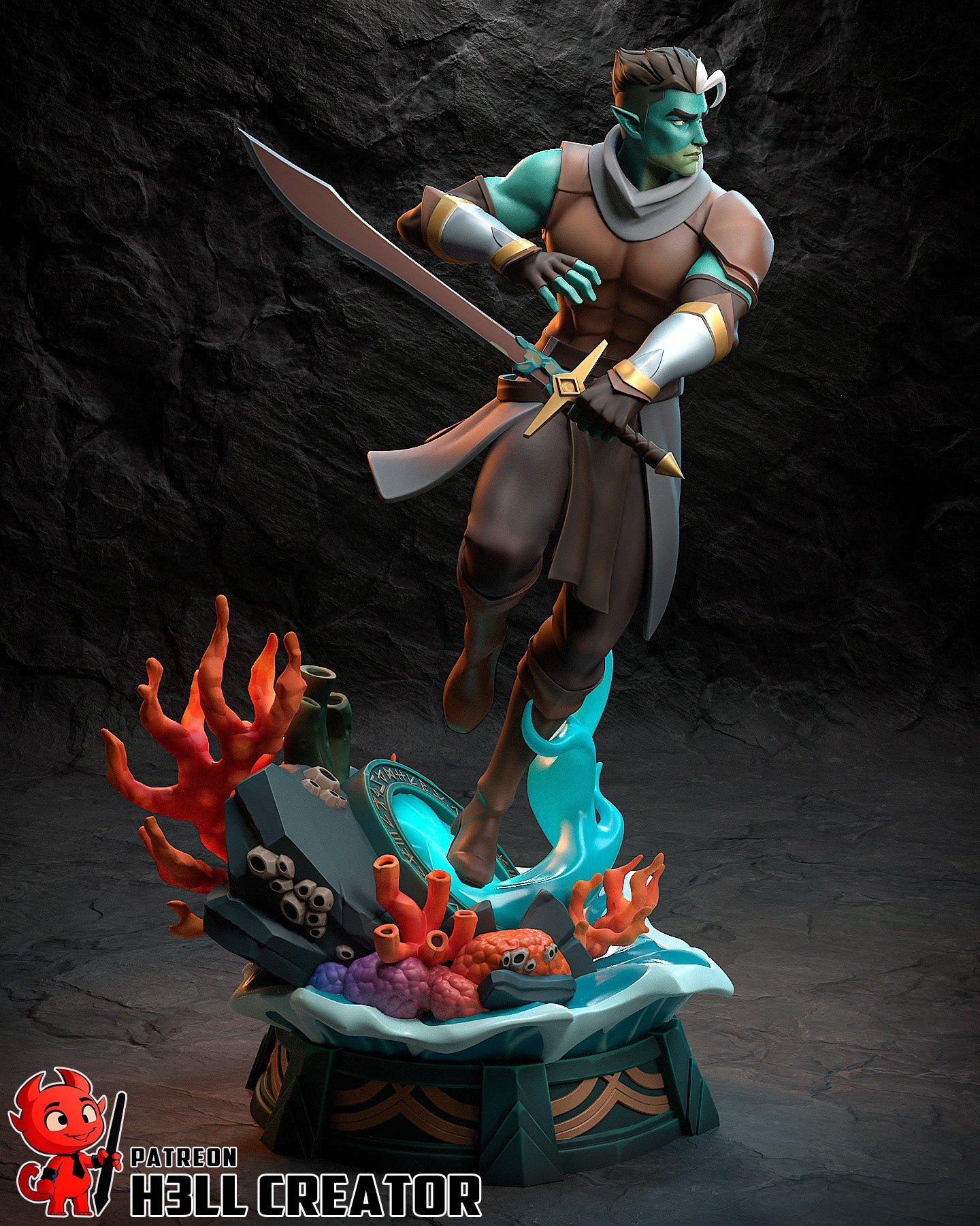 Fjord from The Mighy Nein by h3ll creator | High Quality Resin Print | Painted Commissions available! - Sephiknot