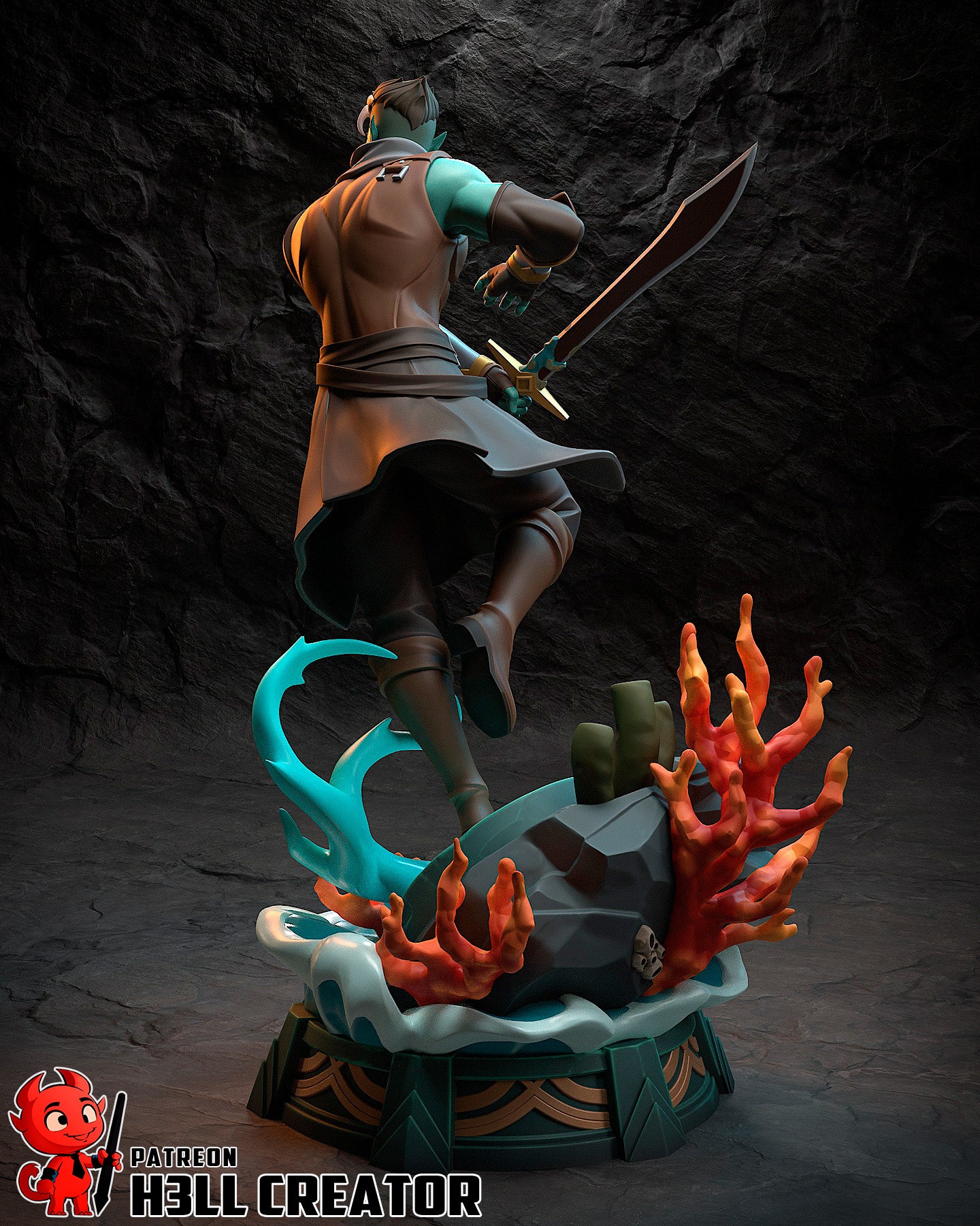 Fjord from The Mighy Nein by h3ll creator | High Quality Resin Print | Painted Commissions available! - Sephiknot