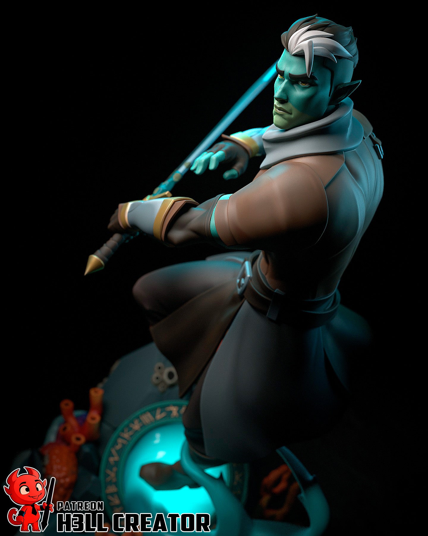 Fjord from The Mighy Nein by h3ll creator | High Quality Resin Print | Painted Commissions available! - Sephiknot