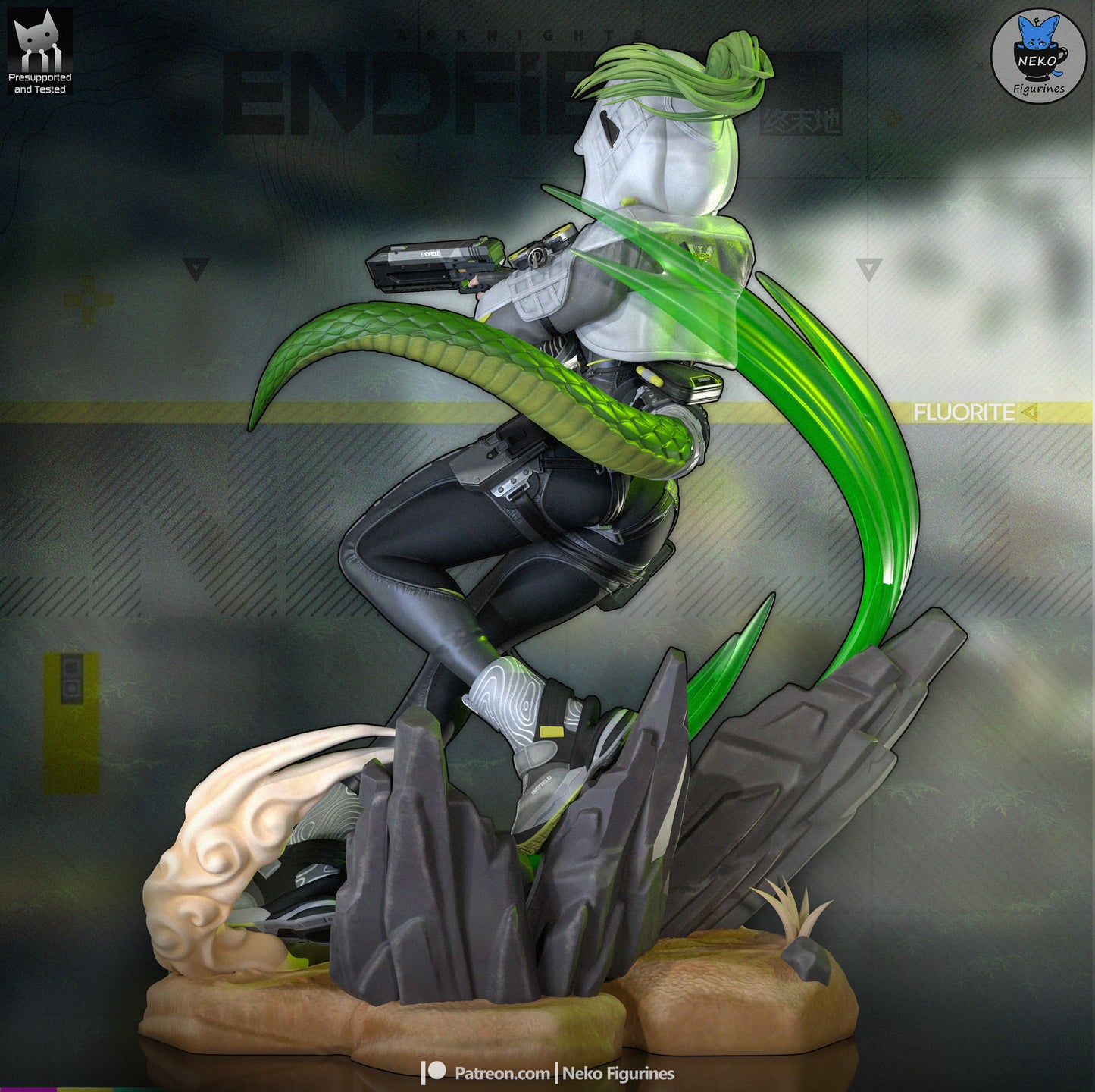 Flourite from Arknights: Endfield by Neko Figurines | High Quality Resin Print | Painted Commissions available! - Sephiknot