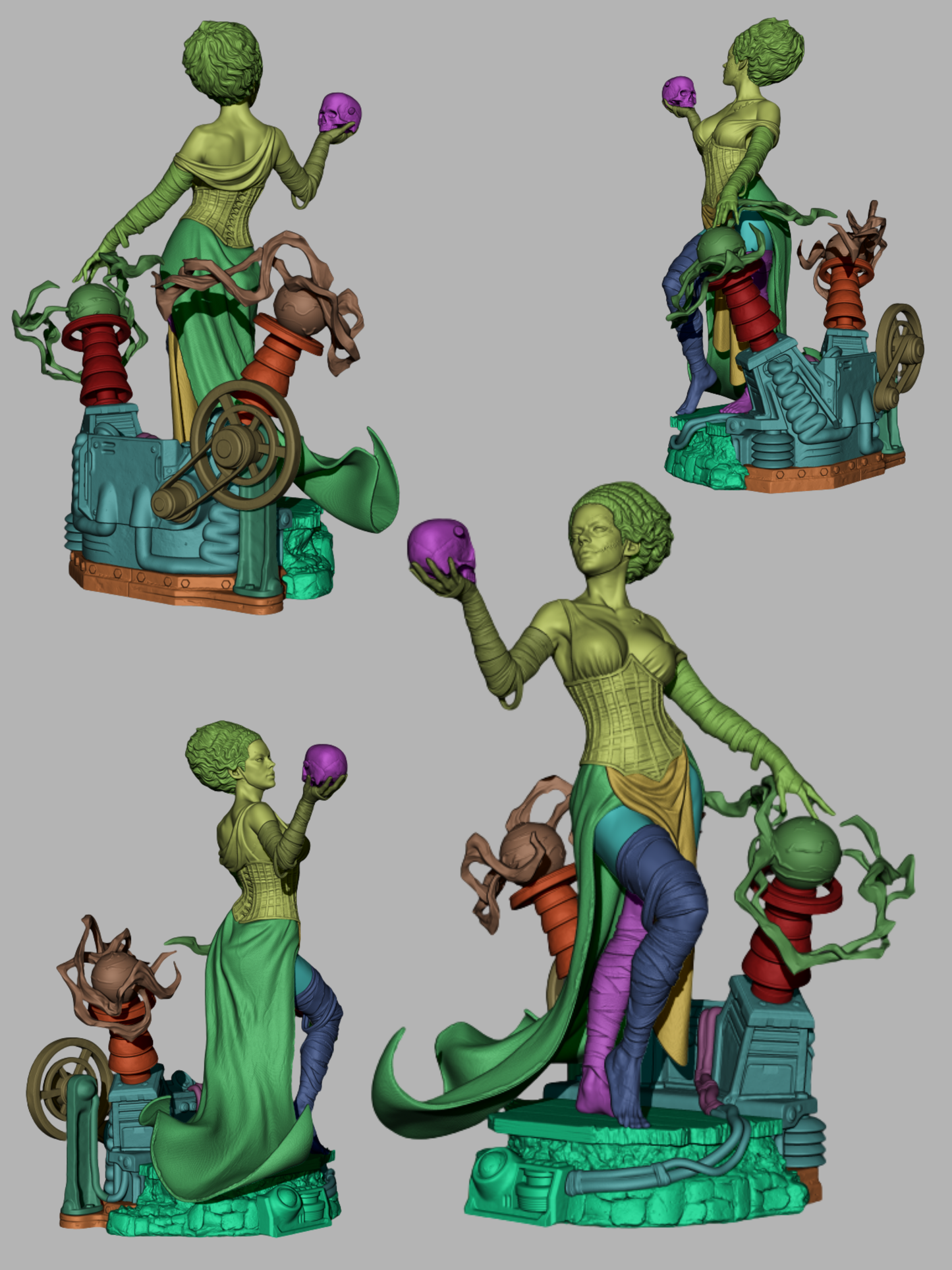 Frankenstein's Bride by CA3D | High Quality Resin Print | Painted Commissions available!