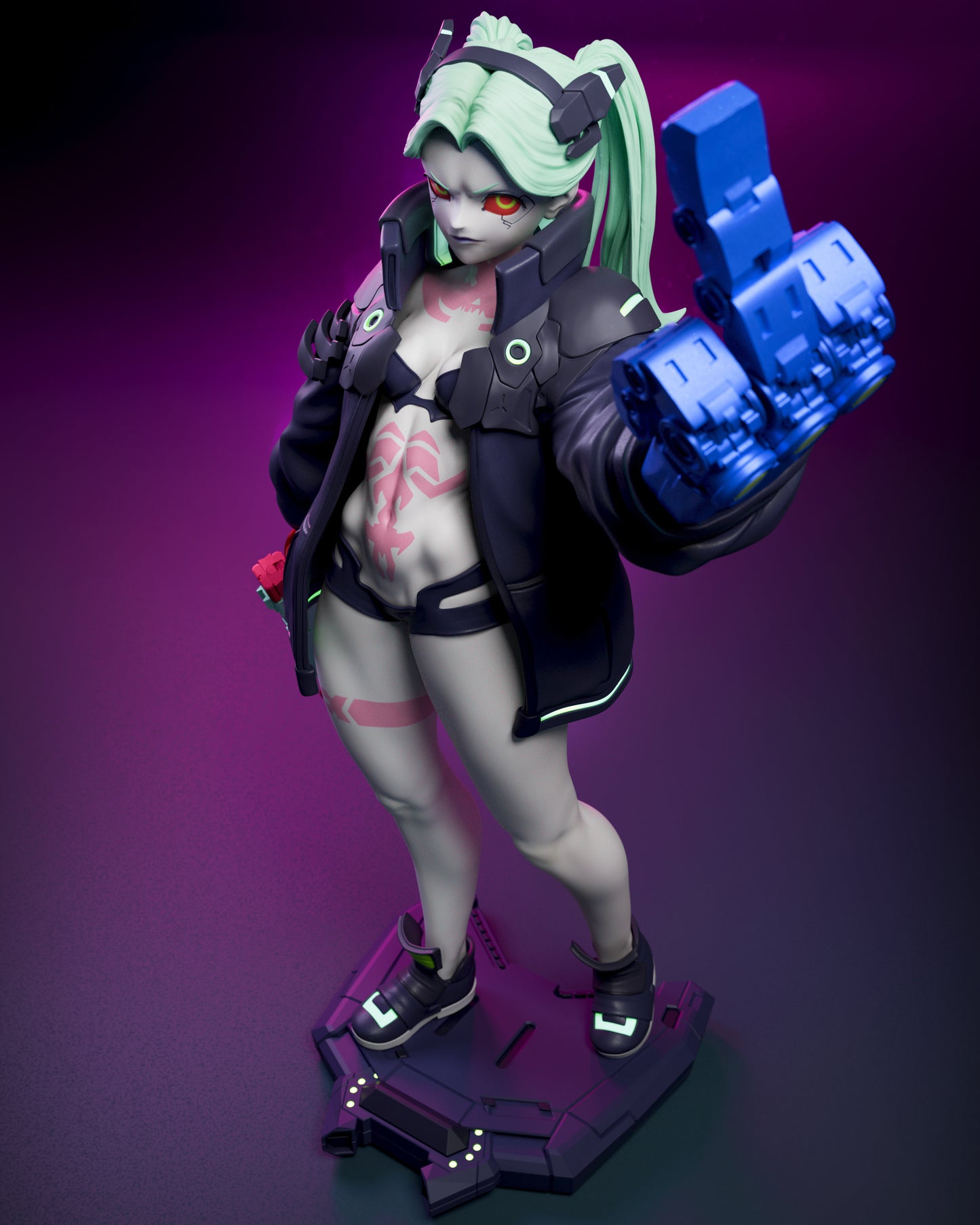 Rebecca from Cyberpunk Fan-Made Model by CA3D