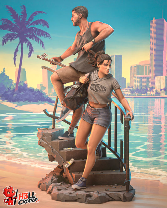 Jason & Lucia by h3ll creator | High Quality Resin Print | Painted Commissions available!