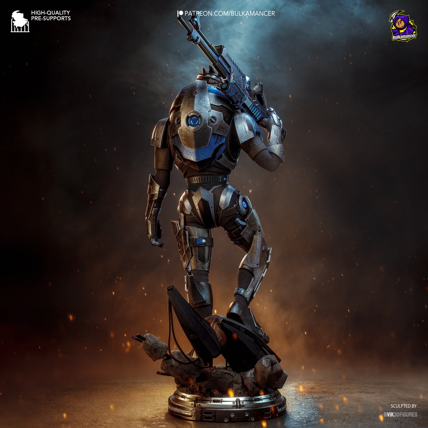 Garrus from Mass Effect by Bulkamancer | High Quality Resin Print | Painted Commissions available! - Sephiknot