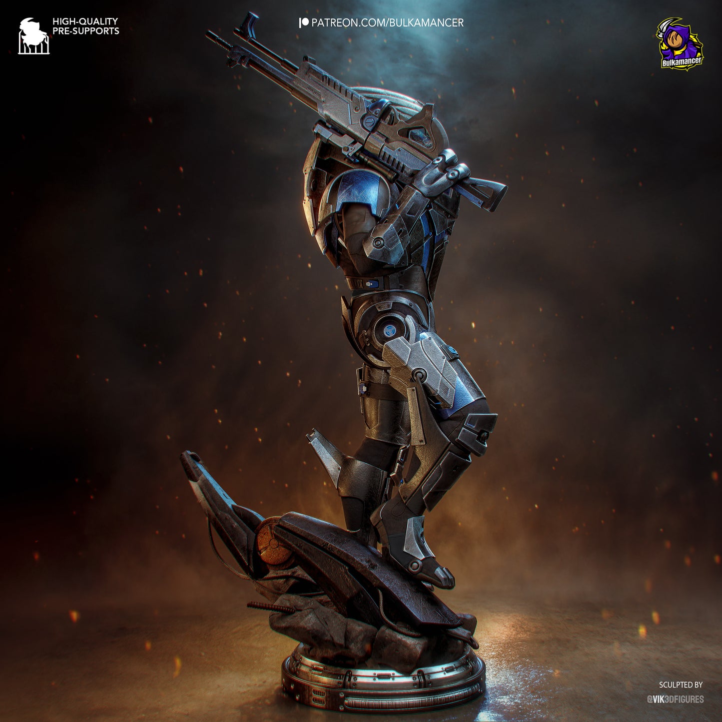 Garrus from Mass Effect by Bulkamancer | High Quality Resin Print | Painted Commissions available! - Sephiknot