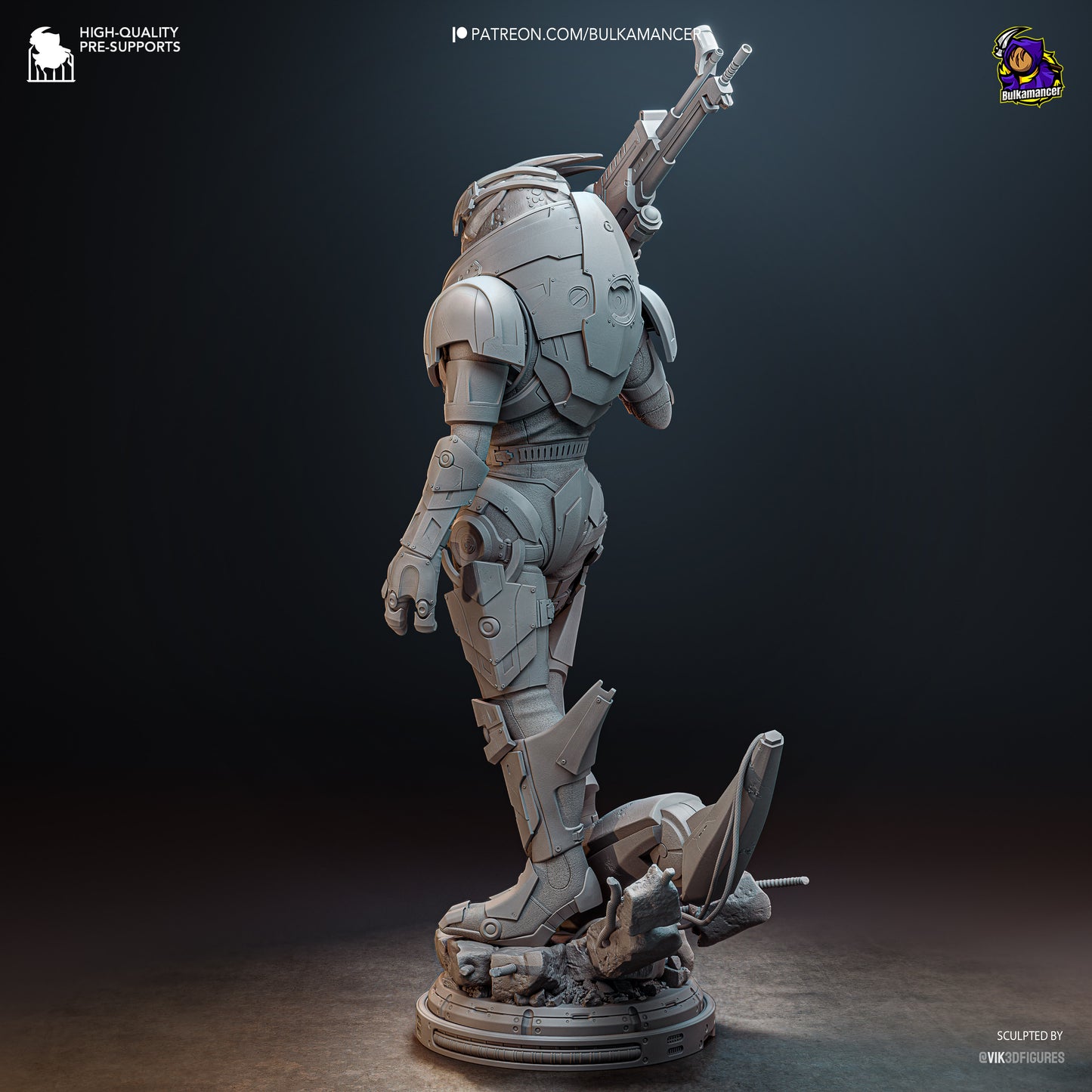 Garrus from Mass Effect by Bulkamancer | High Quality Resin Print | Painted Commissions available! - Sephiknot
