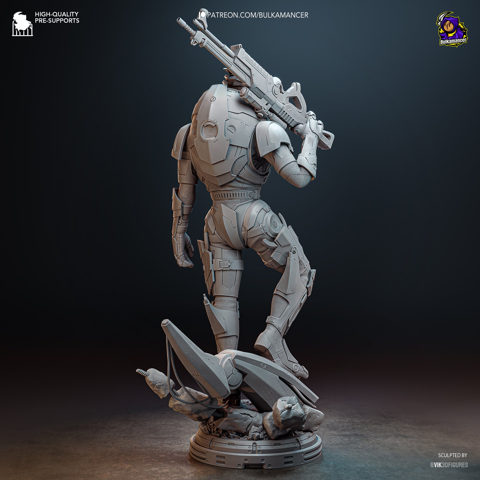 Garrus from Mass Effect by Bulkamancer | High Quality Resin Print | Painted Commissions available! - Sephiknot