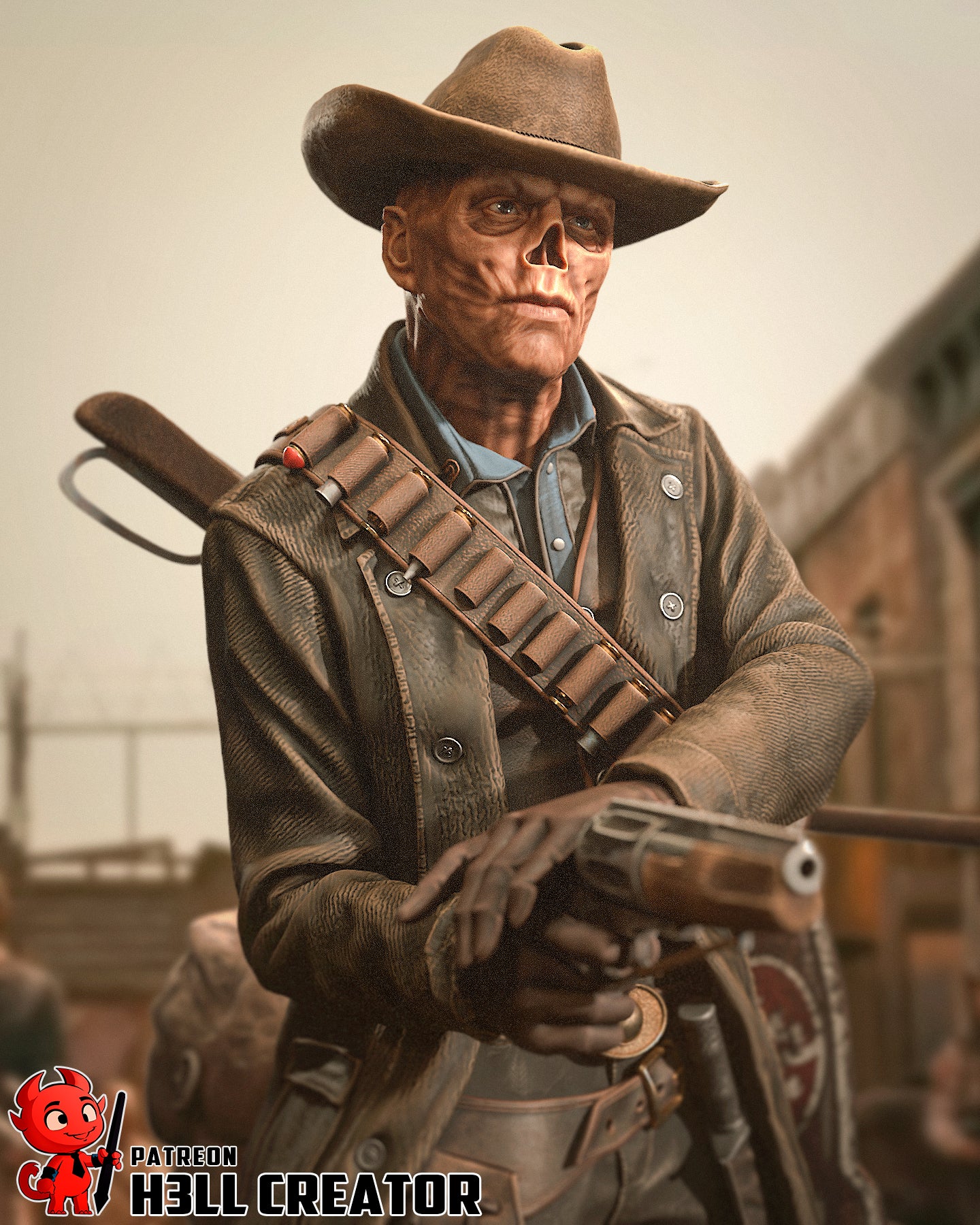 Ghoul Garage Kit | Fanmade Model by h3llCreator | Fallout | 3D Printed