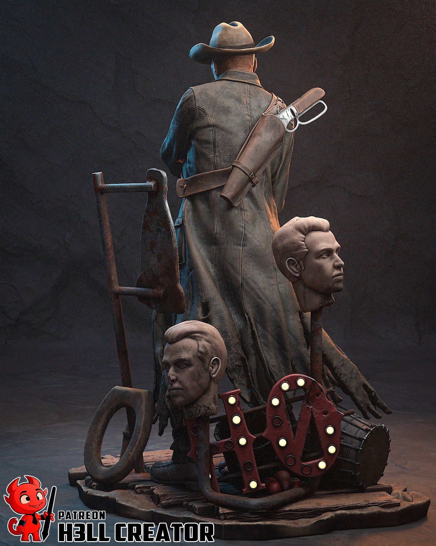 Ghoul Garage Kit | Fanmade Model by h3llCreator | Fallout | 3D Printed