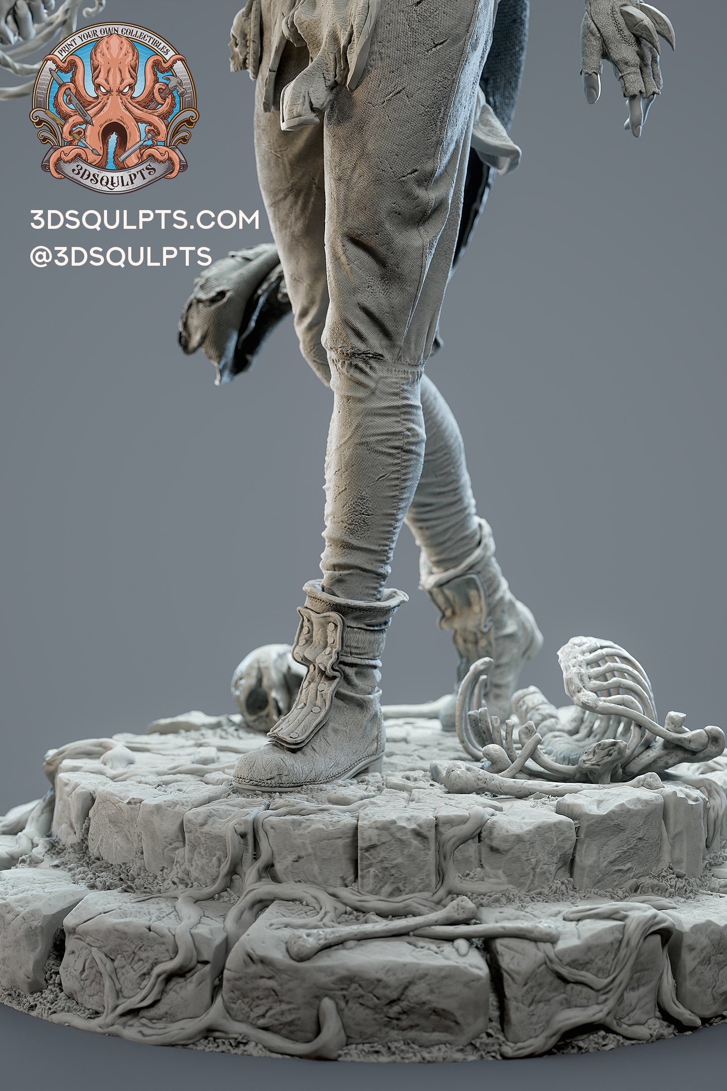 Gideon from The Locked Tomb by 3dsqulpts | High Quality Resin Print | Painted Commissions available!