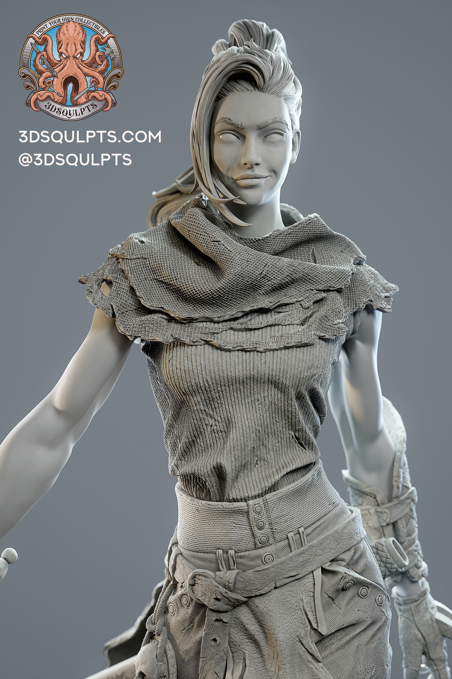 Gideon from The Locked Tomb by 3dsqulpts | High Quality Resin Print | Painted Commissions available!