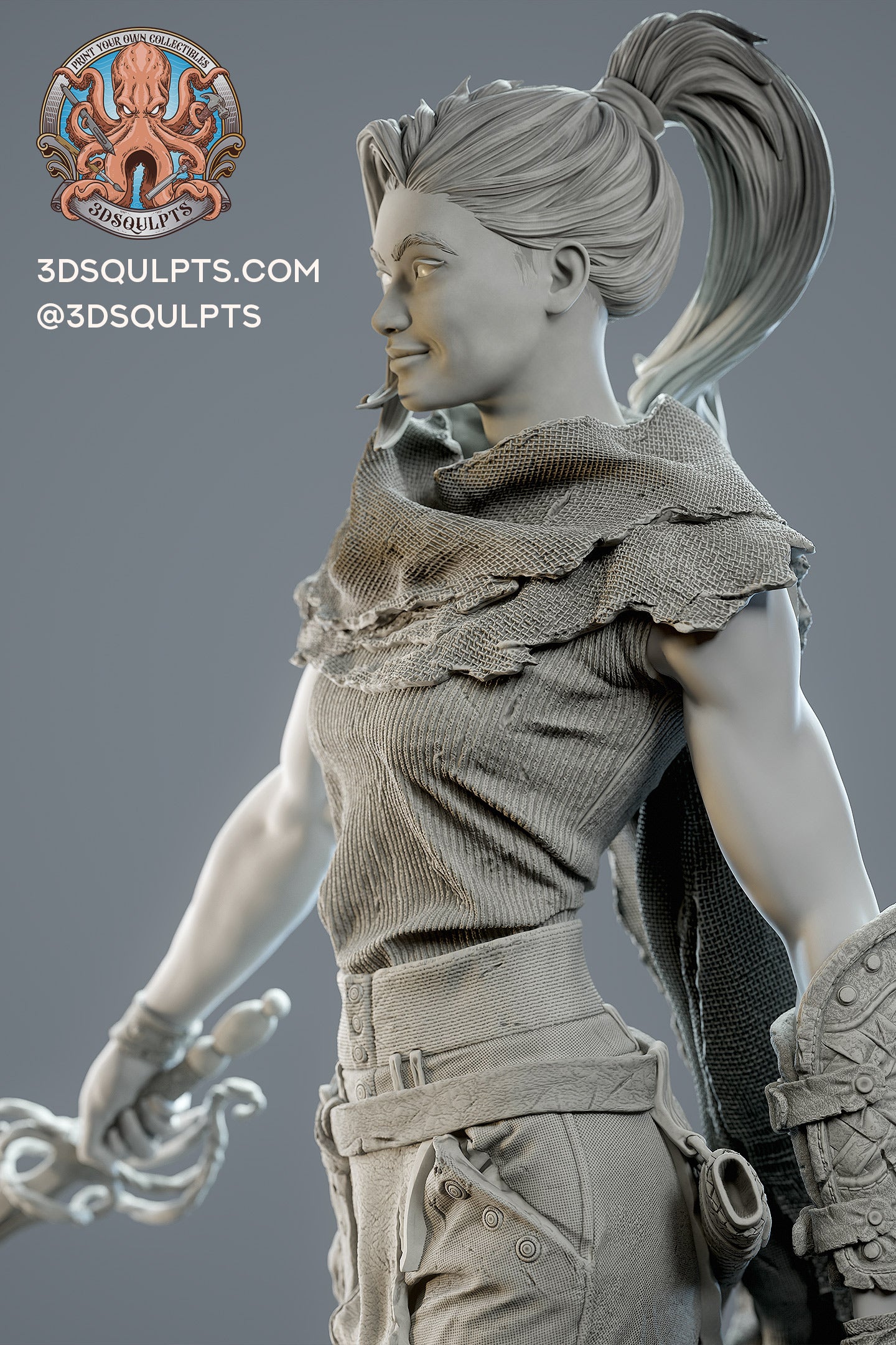 Gideon from The Locked Tomb by 3dsqulpts | High Quality Resin Print | Painted Commissions available!