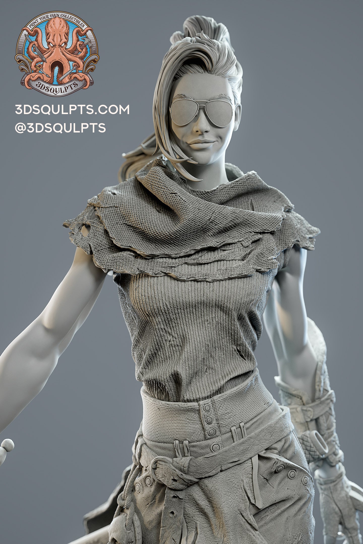 Gideon from The Locked Tomb by 3dsqulpts | High Quality Resin Print | Painted Commissions available!