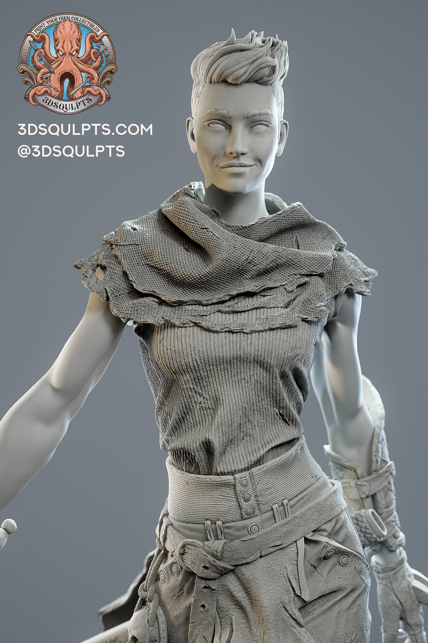 Gideon from The Locked Tomb by 3dsqulpts | High Quality Resin Print | Painted Commissions available!